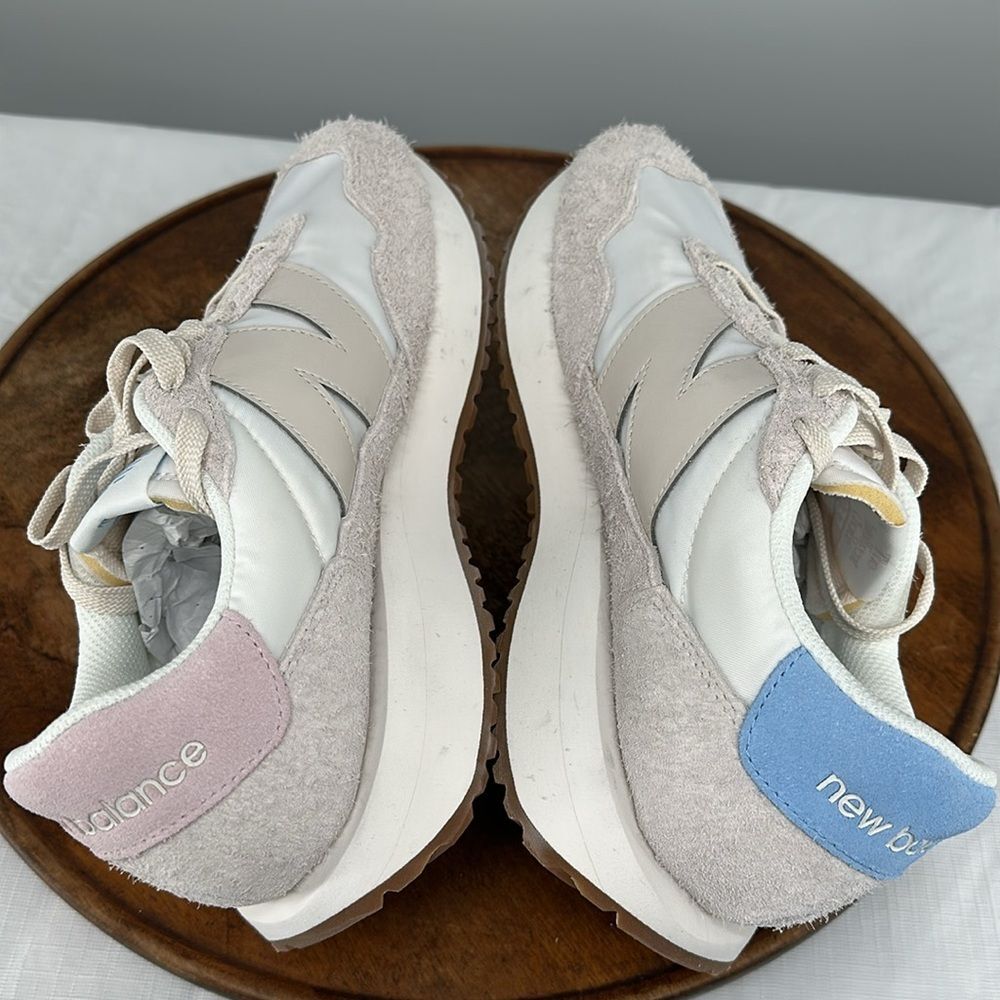 New Balance Shoes Mens 9.5 D 237 White Blue Pink Mismatch Sneakers - Picture 7 of 11
